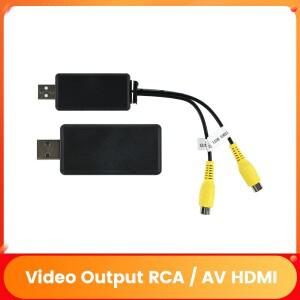 USB to CVBS RCA 비디오 출력 어댑터 박스 HDMI 인터페이스 안드로이드 라디오 차량호환용 액세서리 모니터