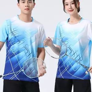 탁구복 유니폼 의류 상의 남성 티셔츠 여성용 반팔 엘리스터