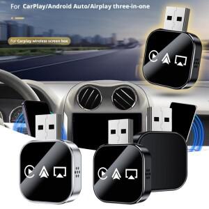 신형 업그레이드 3-in-1 무선 카플레이 미러 링크 어댑터 즉시 유선에서 무선으로 변환 플러그 앤 유선 1