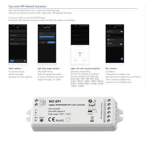 스카이댄스 WZ-SPI DC5V-24V 스마트 지그비 SPI 투야 2.4GRF LED 컨트롤러 WS2811 SK6812 RGB/RGBW 주소