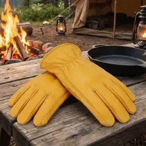 [KEEP]마운틴하이커 캠핑 바베큐 소가죽 장갑 화로대 아웃도어 불멍