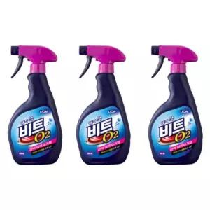 비트 얼룩제거제 3개입 얼룩제거제 라이온코리아 O2 500ml