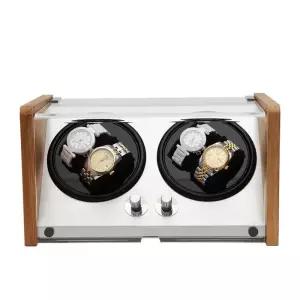 와치 원목 와인더 기계식 보관함 손목시계 시계거치대 2구 정리함