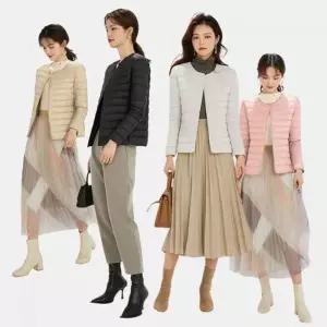 [라일리여성의류] Rly 오리털 경량패딩 여성 슬림 패딩점퍼 4종 점퍼