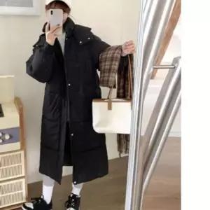 [라일리여성의류] Rly 스타일 점퍼 하이넥 패딩 겨울점퍼 롱기장 롱 따