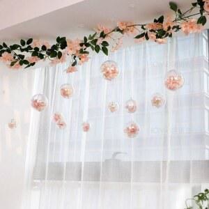 벚꽃 조화 덩굴 천장 5m 스튜디오 포차 높이1 5m 수도관 꽃덩굴 감성 정원