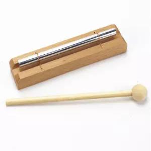 세로디모 명상 차임 솔로 핸드벨 교실 관리 악기 교사를 위한 마음챙김의 종 요가 기도 실버 7