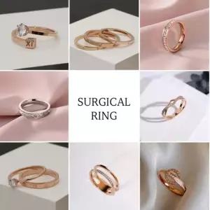 여성 3타입 트리플 큐빅링 써지컬 패션 반지 검지반지 검지반지 패션반지 커플링