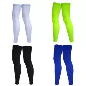 여름 사이클링 다리 압축 슬리브 야외 스포츠 빠른 건조 무릎 보호 레깅스 러닝 농구 남성용 안티 UV