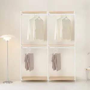 동서가구 커넥션 드레스룸 시스템 행거 A.1600 세트 (행거+행거) DF927358