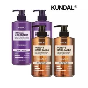 쿤달 네이처 샴푸 화이트머스크 500ml x2개+트리트먼트 화이트머스크 500ml x2개