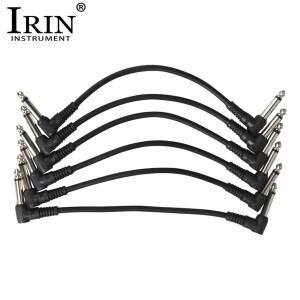 IRIN 기타 이펙트 케이블, 6.5mm 잭 오디오 AUX 연결 라인, 부품, MIDI 마이크 스피커 음향, 6 개