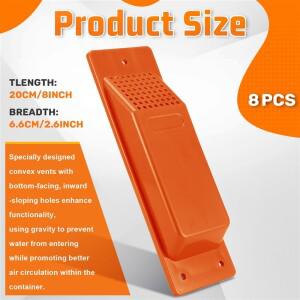 AA63 HOT 8PCS 배송 컨테이너 에어 벤트 키트 헤비 듀티 액세서리 흐름 환기