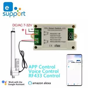 호환  Wifi 전기 선형 액추에이터 컨트롤러 DC12V 24V 32V RF433 원격 Ewelink APP 제어 Alexa Google 홈과