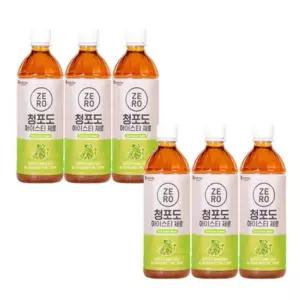 맥널티 제로 아이스티 청포도 500mlx6입