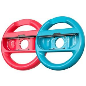 [스위치2 호환 가능] PERFFIER 닌텐도 조이콘 레이싱 휠 게임 핸들+ 미끄럼방지 컨트롤러 그립