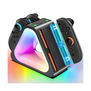 닌텐도 스위치2 호환 조이콘 충전독 RGB 충전 거치대