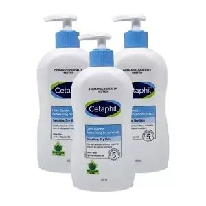 [셀러허브 1]세타필 젠틀 바디워시 리프레싱 산뜻한향 400ml 3개 Ss