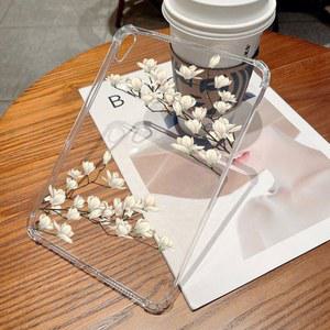 iPad 10세대 iPad Pro 11 iPad 10.2 7th 8th 10.5 9th Gen 커버 iPad Air 5 4 10.9 케이스용 부드러운 창백한 꽃 커버