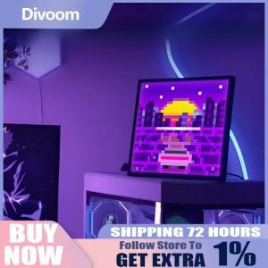 디붐 픽수 64 디지털 액자 WiFi X LED 패널 게임방 장식 앱 제어 픽셀 아트 디스플레이