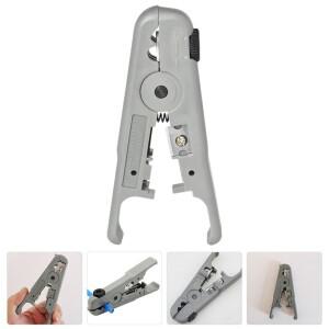 2pcs 와이어 스트리퍼 전기 도구 자동차 이더넷 케이블 라이트 그레이 조절 가능한 깊이