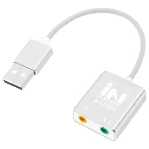 7.1 채널 외장 USB 사운드카드 (케이블형) 메탈 IN-U71CS