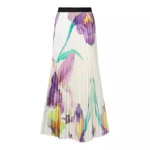 [하프클럽/미니멈 에브리데이]플라워 밴딩 플리츠 스커트 (EB2WH003D)