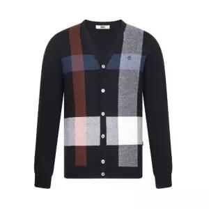 [롯데백화점]닥스 [26SS] 울혼방 빅체크 가디건 네이비 DMP1SWCD201-N1