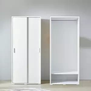 [텐스페이스]위즈W 800 슬라이딩 키큰 옷장 하부선반형 MD5416 (수도권무배)