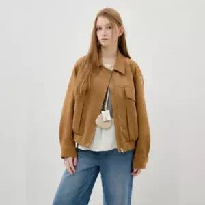 [롯데백화점]올리브데올리브 레귤러핏 스웨이드 블루종 점퍼 OL6SJ259-GB