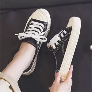 [엄지척]신발 509IFC06 캔버스 4컬러 여자 스니커즈 뮬 단화 낮은굽