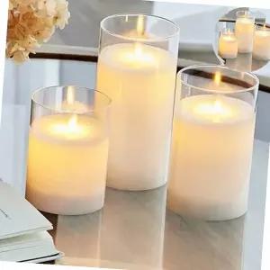 아크릴컵 전자 양초 3종세트 촛불 전자초 흔들불꽃