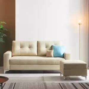 트리빔하우스 에블린 거위털 CL 라텍스 3인소파스툴포함_TB21K04