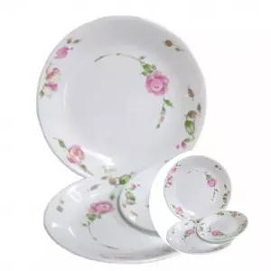 식탁용 파스타 플레이팅용 원형접시 소 1개 내열유리 그릇 식기 반찬 담기 미니형 반찬용