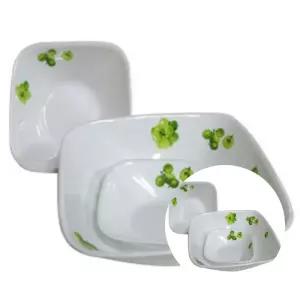 식당용 반찬 개인용 사각 13cm 1개 개인접시 플레이팅 식기 그릇 앞접시 오염방지