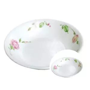 식당용 찬기 내열유리용 장미 비빔기 대 21.5cm 오븐 대접 탕그릇 식사 배분용