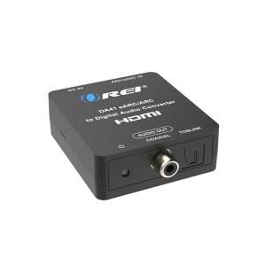 OREI eARC /ARC HDMI에서 광/동축 오디오 추출기까지, - 돌비 5.1 채널, DTS 5.1, LPCM 2.0 채널 HDTV 사운드바 스피커 증폭기(DA41) 지원