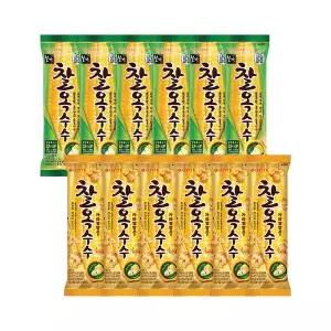 [롯데웰푸드]찰옥수수맛 카라멜팝콘맛x6+찰옥수수맛x6