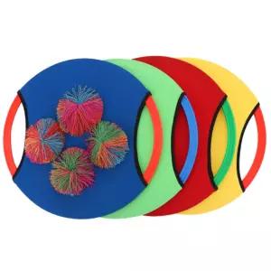 공주고받기 유아 팀스포츠 디스크라켓 캐치볼 4개세트 전신운동 야외활동 근육발달