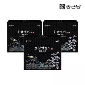 종근당 홍침원 홍삼스틱 앰플 침향환 골드 선물세트 3박스 국내산 6년근 진액 원액