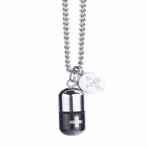 올원픽 비상약목걸이 목걸이 알약 미니 방수