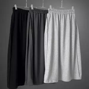 여성 코튼 플레어 롱스커트 데일리 아웃스티치 밴딩 스타일