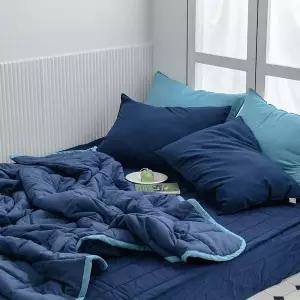 [알티피아]데일리리버서블2 간절기이불 SS 네이비 여름 사계절 국산 향균