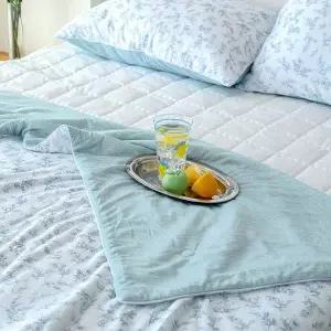 [알티피아]비키 냉감 차렵이불 민트 여름 사계절 국산 향균