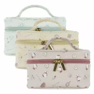 여행용 메이크업 파우치 3종 세트 화장품 수납 가죽 케이스