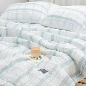 [알티피아]샤브레 간절기이불 SS 블루 여름 사계절 국산 향균