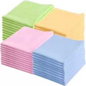 신메이웬 100팩 혼합 색상 극세사 클리닝 천 안경 휴대폰용 카메라 렌즈 및 기타 섬세한 표면 클리너(5.5 x