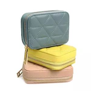 소가죽 캐주얼 퀼팅 파우치 손가방 립스틱케이스