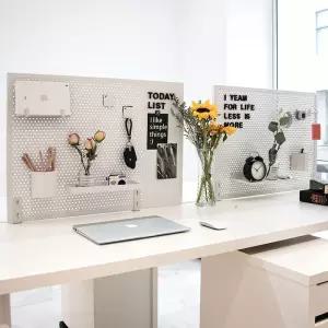 책상 칸막이 타공판 파티션 데스크 수납보드 철제 튼튼