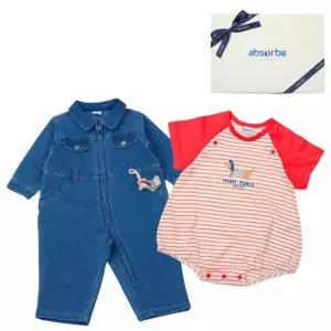 [갤러리아] (압소바출산,백일,돌,귀여운유아복,압소바우주복)줄리앙워크맨우주복세트(A11-22105)